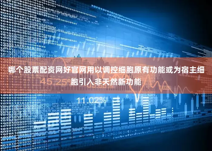 哪个股票配资网好官网用以调控细胞原有功能或为宿主细胞引入非天然新功能